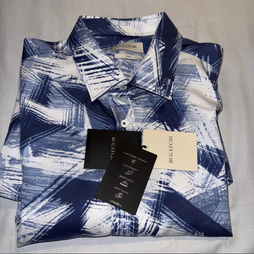 Bugatchi Men's Blue Shirt